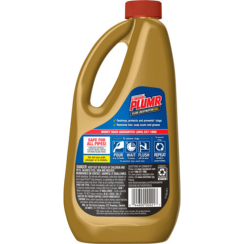 Liquid-Plumr Clog Destroyer, Pro-Strength, Gel