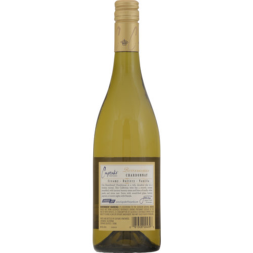 Cupcake Vineyards Chardonnay, Butterkissed, California