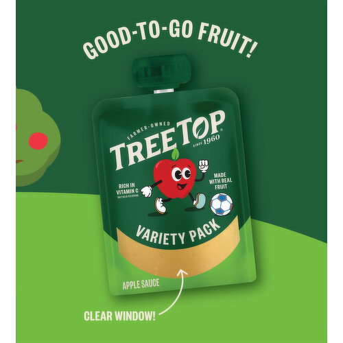 Tree Top Apple Sauce, Apple/Tropical/Strawberry, Variety Pack