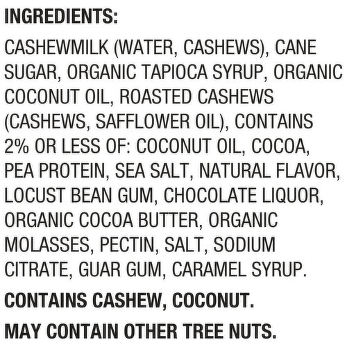 So Delicious Dairy Free Non-Dairy Cashewmilk Salted Caramel Cluster Frozen Dessert