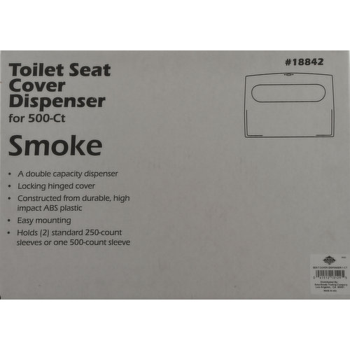 First Street Toilet Seat Cover Dispenser, Smoke