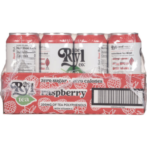 The Ryl Co. Tea, Zero Sugar, Raspberry