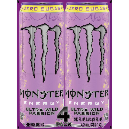 Monster Zero Sugar Ultra Wild Passion Energy Drink