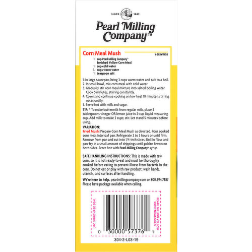 Pearl Milling Company Corn Meal, Yellow