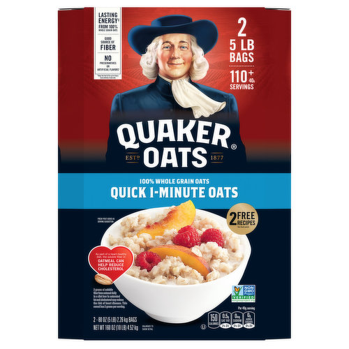 Quaker Oats Oats, 100% Whole Grain