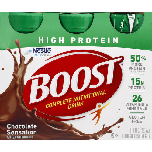 Boost Nutritional Drink, Complete, Chocolate Sensation