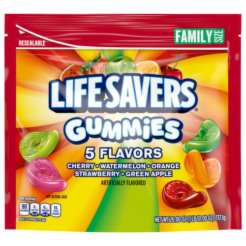 Life Savers Gummies, 5 Flavors, Family Size