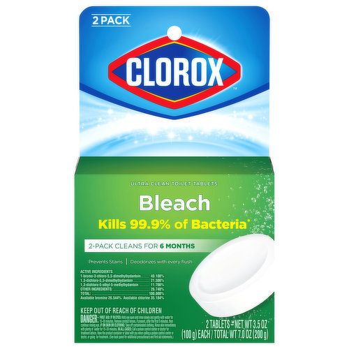 Clorox Bleach, Tablets, 2-Pack