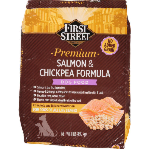 First Street Dog Food Salmon & Chickpea Formula, Premium