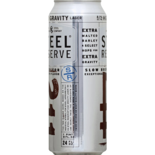 Steel Reserve Beer, Lager, High Gravity, 211
