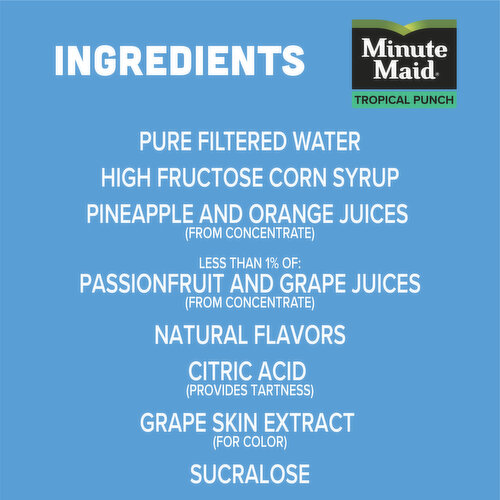 Minute Maid  Tropical Punch Carton