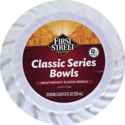 First Street Bowls, Classic Series, Fluted Styling