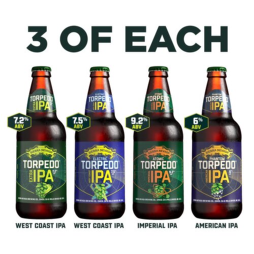 Sierra Nevada Sierra Nevada Torpedo IPA Pack Craft Beer 12 Pack (12oz Bottles)