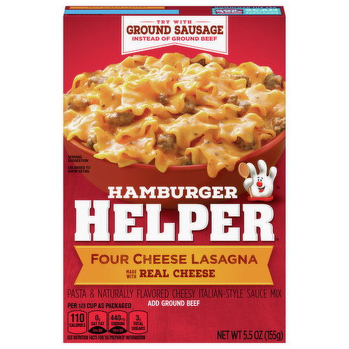 Hamburger Helper Lasagna, Four Cheese