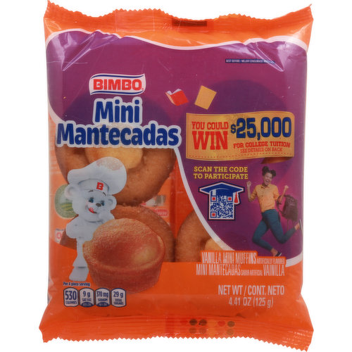 Bimbo Muffins, Vanilla, Mini