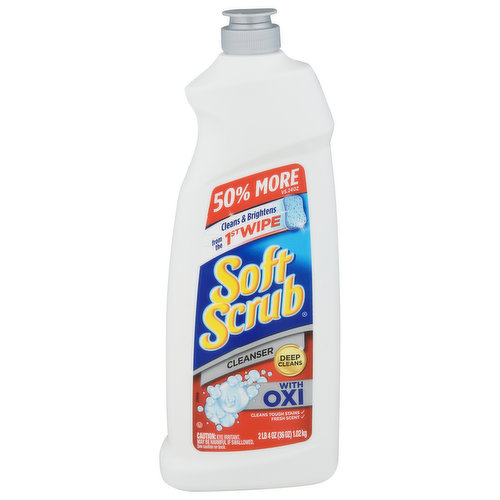 Soft Scrub Cleanser, with Oxi, Fresh Scent