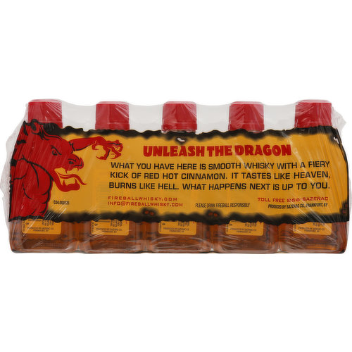 Fireball Whisky, Cinnamon, 10 Pack