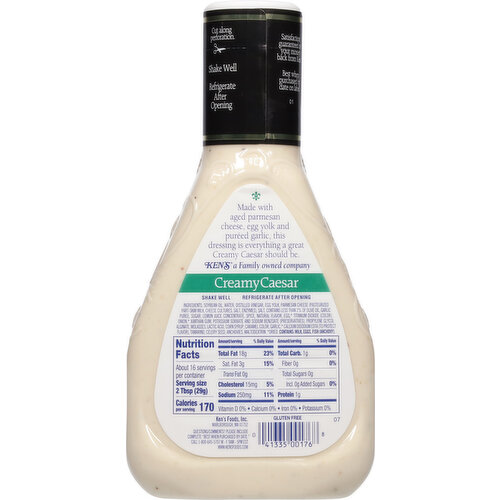 Ken's Steak House Creamy Caesar Salad Dressing