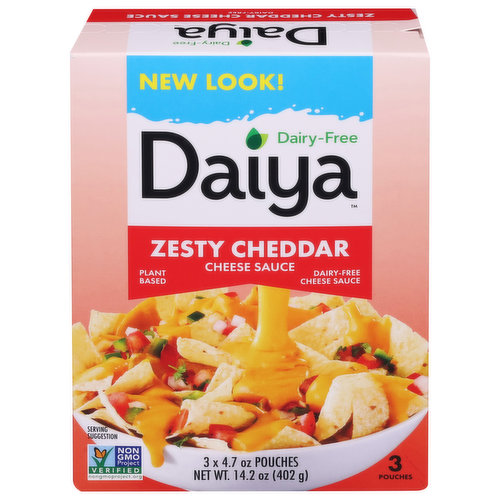 Daiya Cheese Sauce, Dairy-Free, Zesty Cheddar