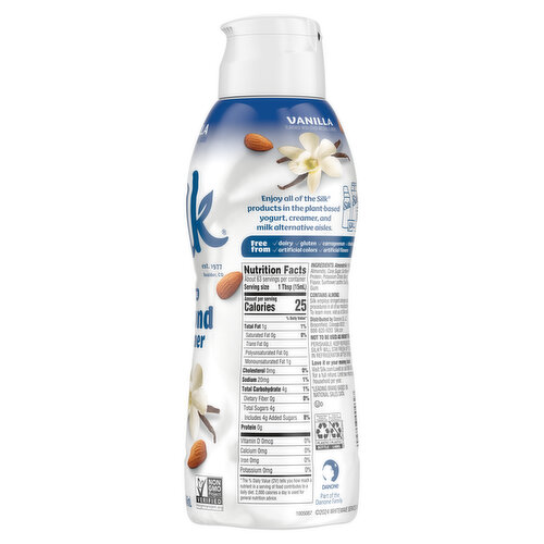 Silk Dairy Free Vanilla Almond Coffee Creamer