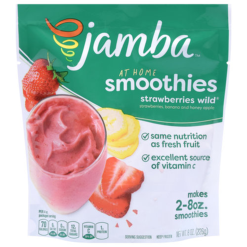 Jamba Smoothies, At Home, Strawberries Wild