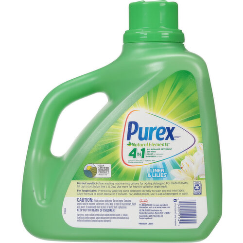 Purex Detergent, Concentrated, HE, Linen & Lilies