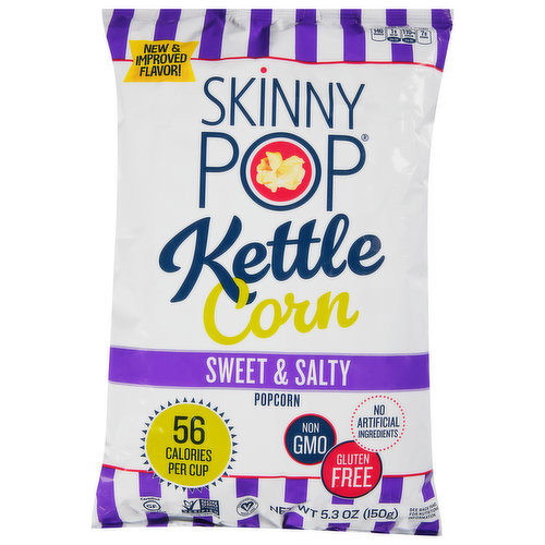 SkinnyPop Kettle Corn, Sweet & Salty