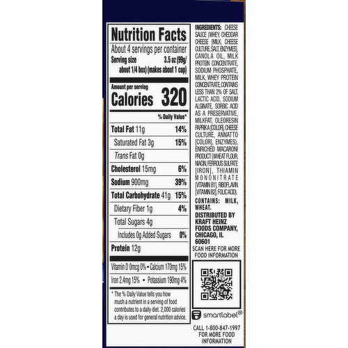 Kraft Original Cheddar Mac & Cheese