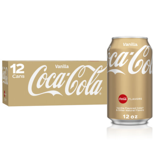 Coca-Cola Vanilla Soda Soft Drink, 12 fl oz, 12 Ct
