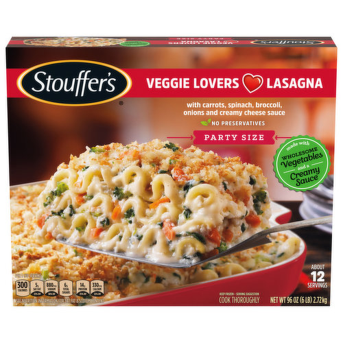 Stouffer's Lasagna, Veggie Lovers, Party Size