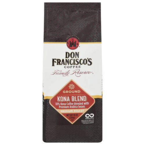 Don Francisco's Coffee, Ground, Medium Roast, Kona Blend