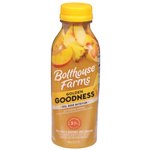 Bolthouse Farms Juice Smoothie, 100% Fruit & Vegetable, Golden Goodness