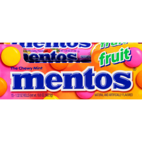 Mentos Mint, Chewy, Fruit