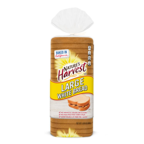 Nature's Harvest Nature's Harvest Large White Round Top Bread, 24 oz