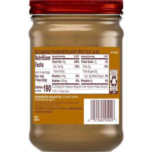 Laura Scudder's All Natural Smooth Old Fashioned Peanut Butter