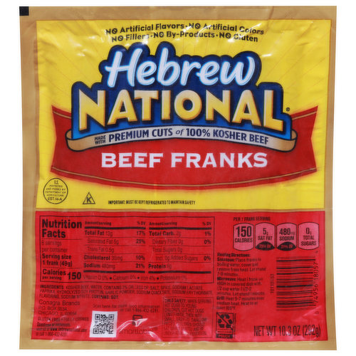 Hebrew National Beef Franks