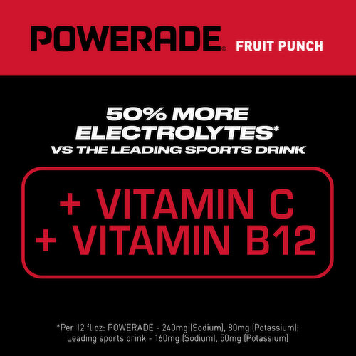 Powerade  Fruit Punch Electrolyte Sports Drink