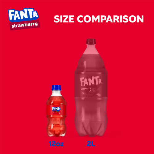 Fanta  Strawberry Soda Soft Drink Bottles