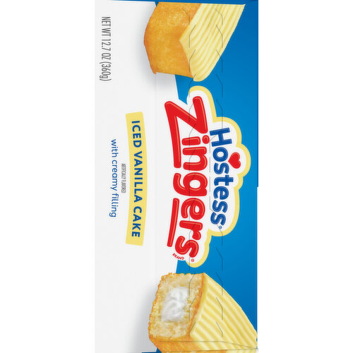 Hostess Iced Vanilla Cake Zingers