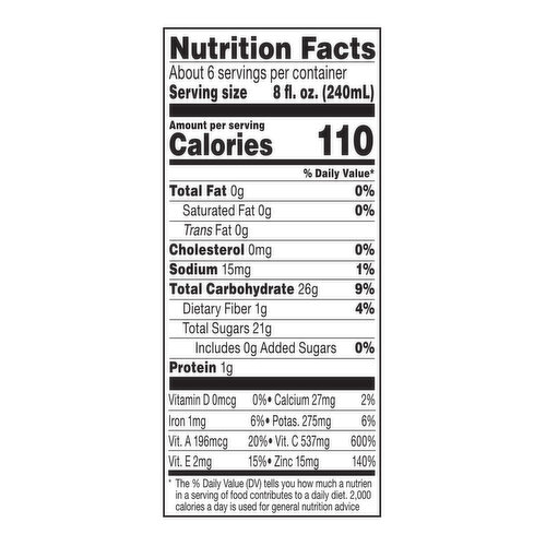 Bolthouse Farms 100% Juice Smoothie, No Sugar Added, Immunity