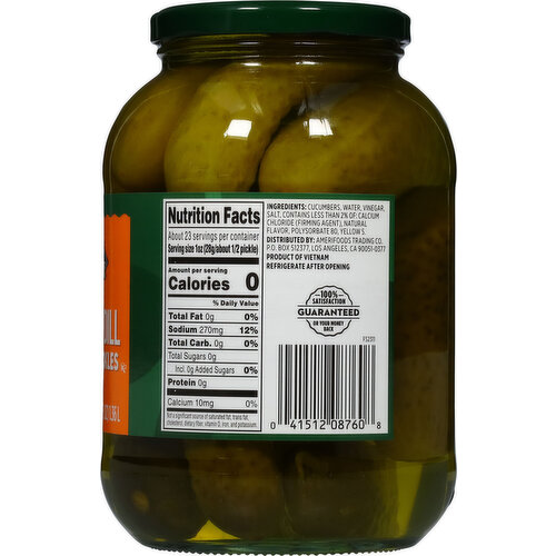 First Street Kosher Dill Whole Pickles
