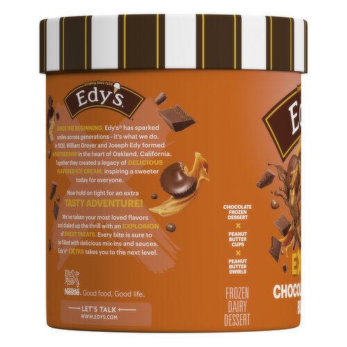 Dreyer's Frozen Dairy Dessert, Extra Chocolate Peanut Butter