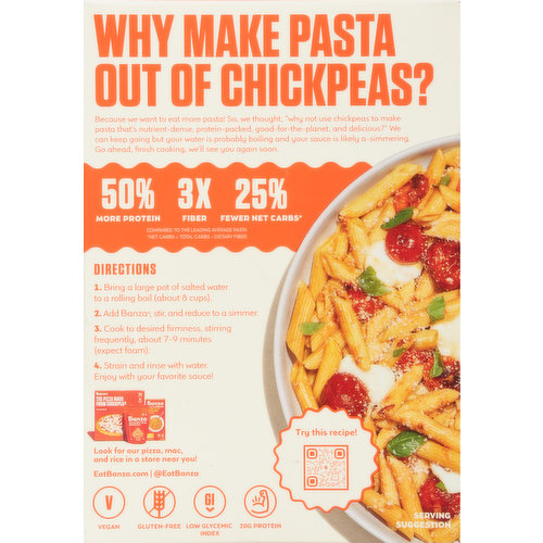 Banza Penne, Made from Chickpeas