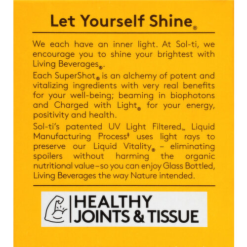 Sol-Ti Living Beverage, SuperShot, Turmeric