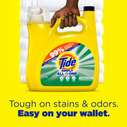 Tide Simply All-In-One Liquid Laundry Detergent, Daybreak Fresh