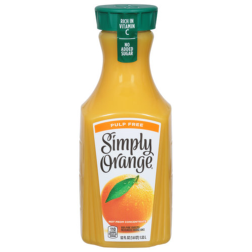 Simply Juice, Orange, Pulp Free