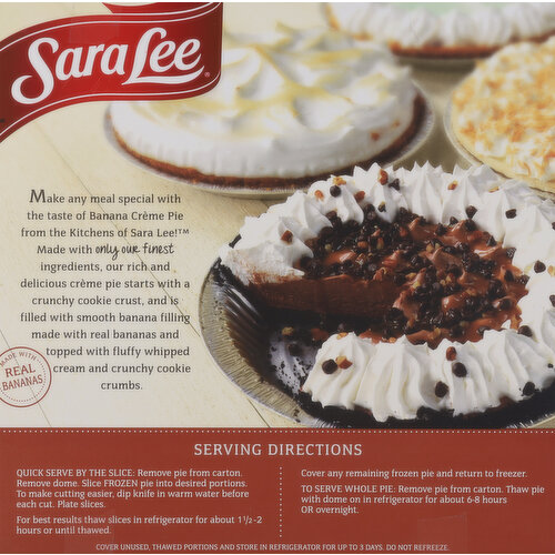 Sara Lee Pie, Banana Creme