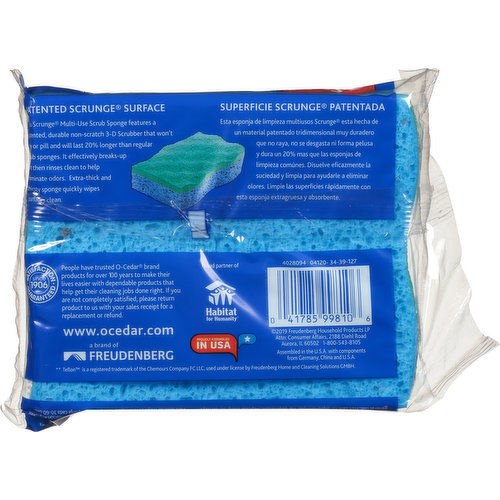 O-Cedar Scrub Sponge, Multi-Use