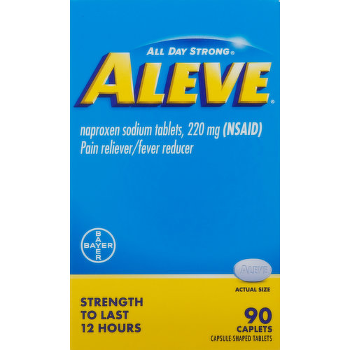 Aleve Pain Reliever/Fever Reducer, 220 mg, Caplets