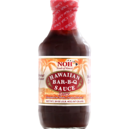 NOH Bar-B-Q Sauce, Spicy, Hawaiian